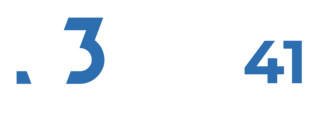 logotype V3TEC41 2024_logotype V3TEC blanc & bleu avec baseline